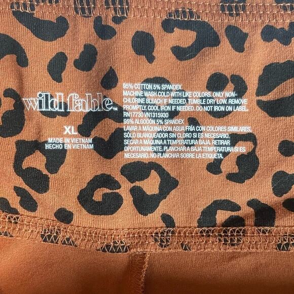 Wild Fable Women's XL Animal Print Wild Side Cheetah High-Rise Stretch Leggings - Picture 6 of 7
